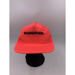 Vintage Neon Red Pink Snapback Adjustable One Size Fits Most MAGNATUDE Cap USA